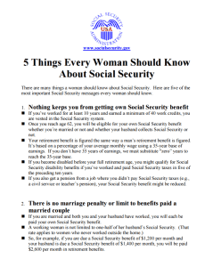 5 Things Women Should Know About Social Security