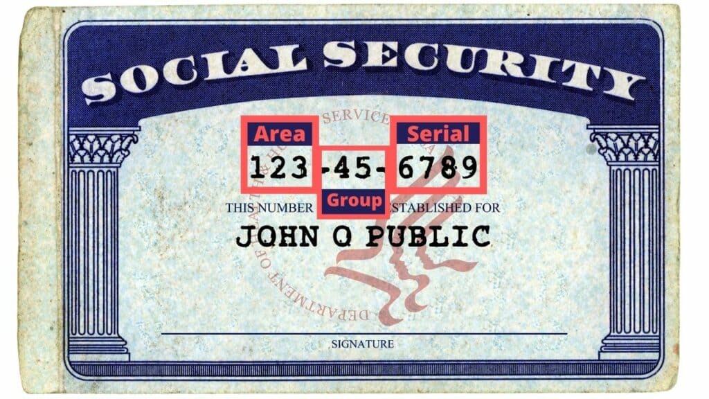 how is a person's social security number determined